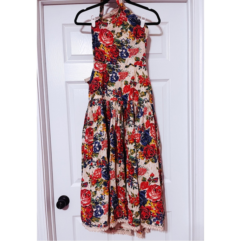 EDDY Krystal Modi Dress Blooming Floral Halter Neck Dress - Picture 6 of 10